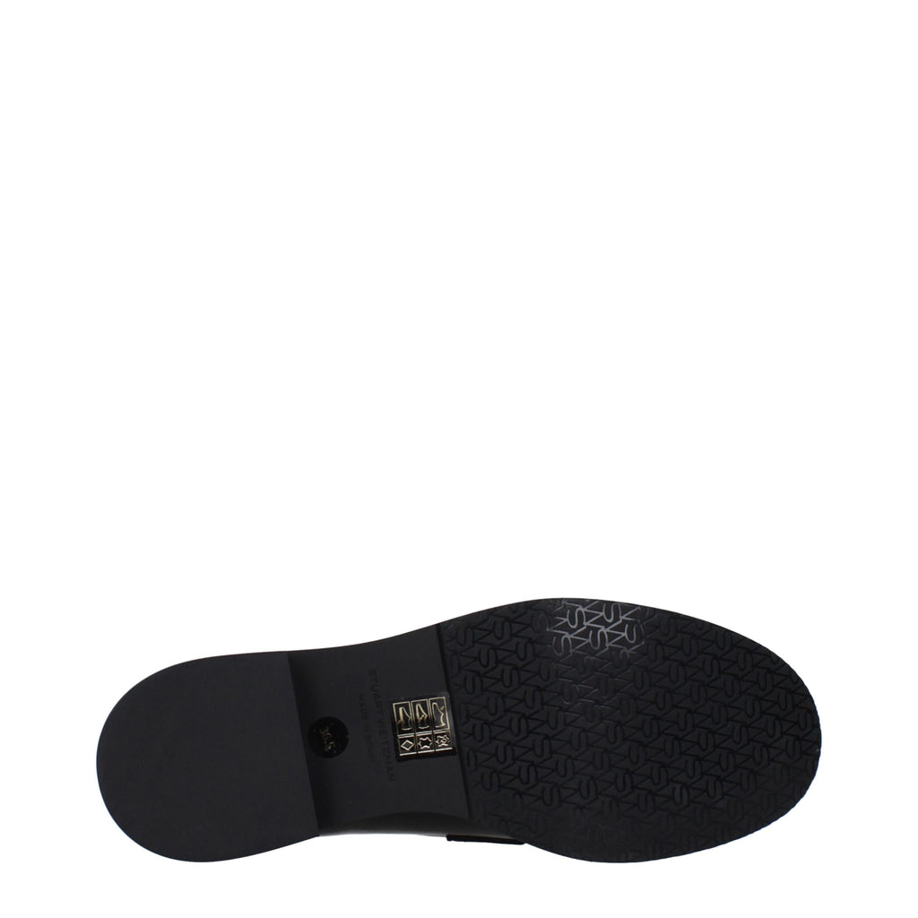 Black Leather Slip-On Loafers