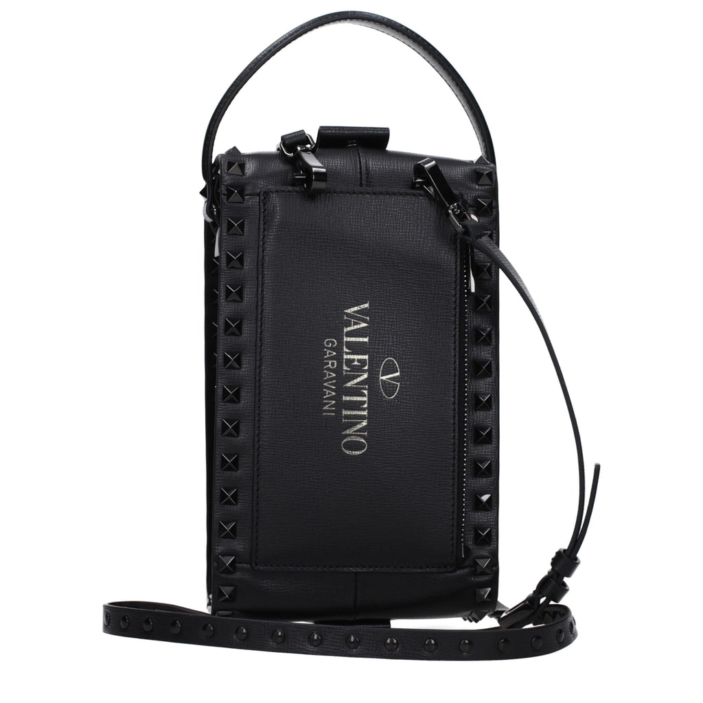 Black Leather Clutch Bags