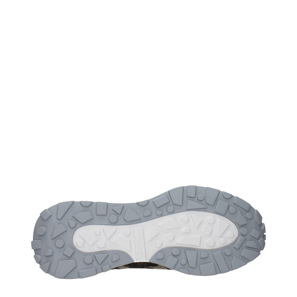 Green Fabric Athletic Sneakers