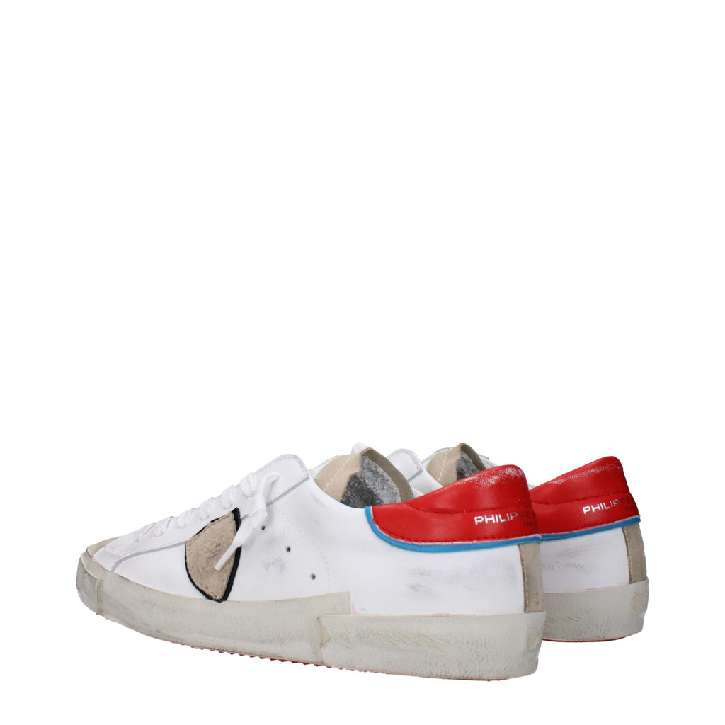 White Leather Low Tops