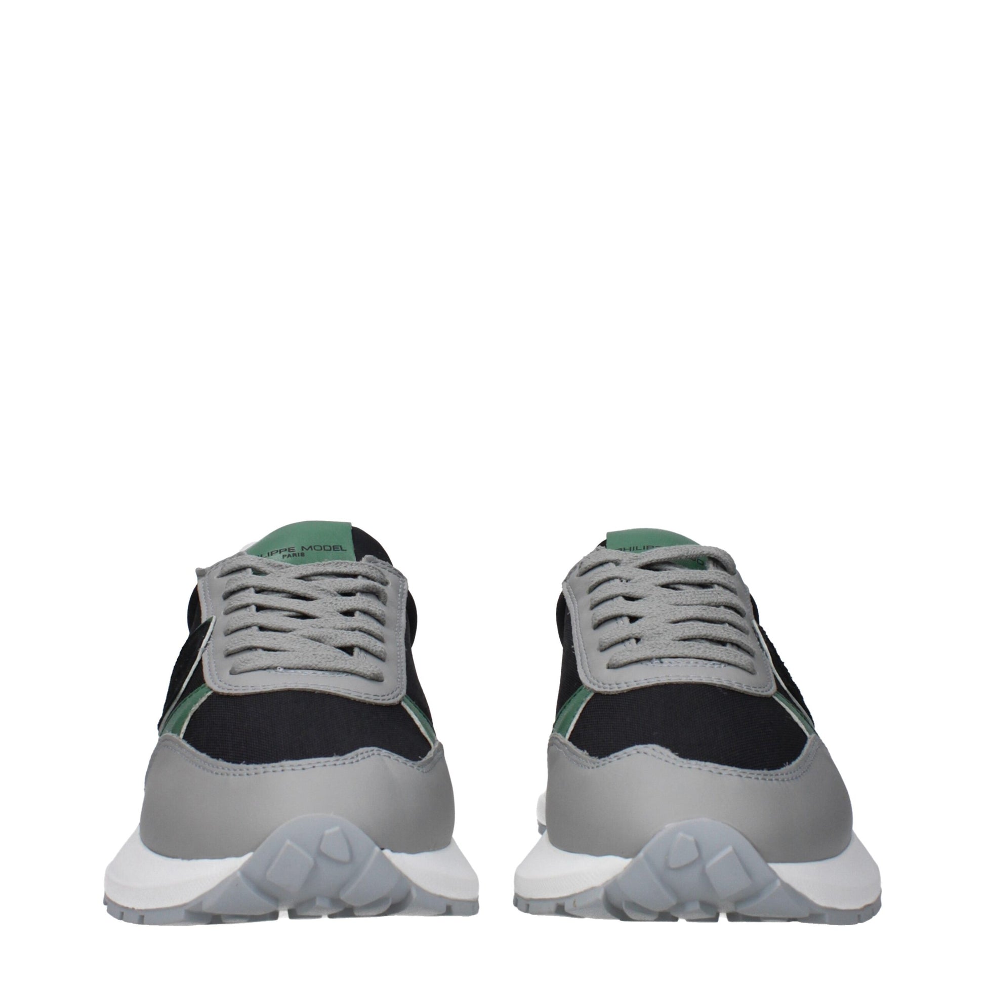 Black Fabric Athletic Sneakers