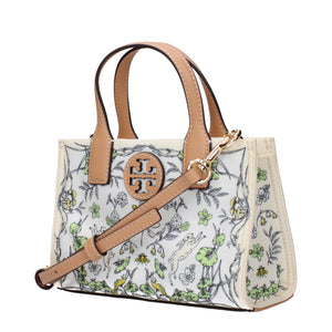 Beige Fabric Handbags