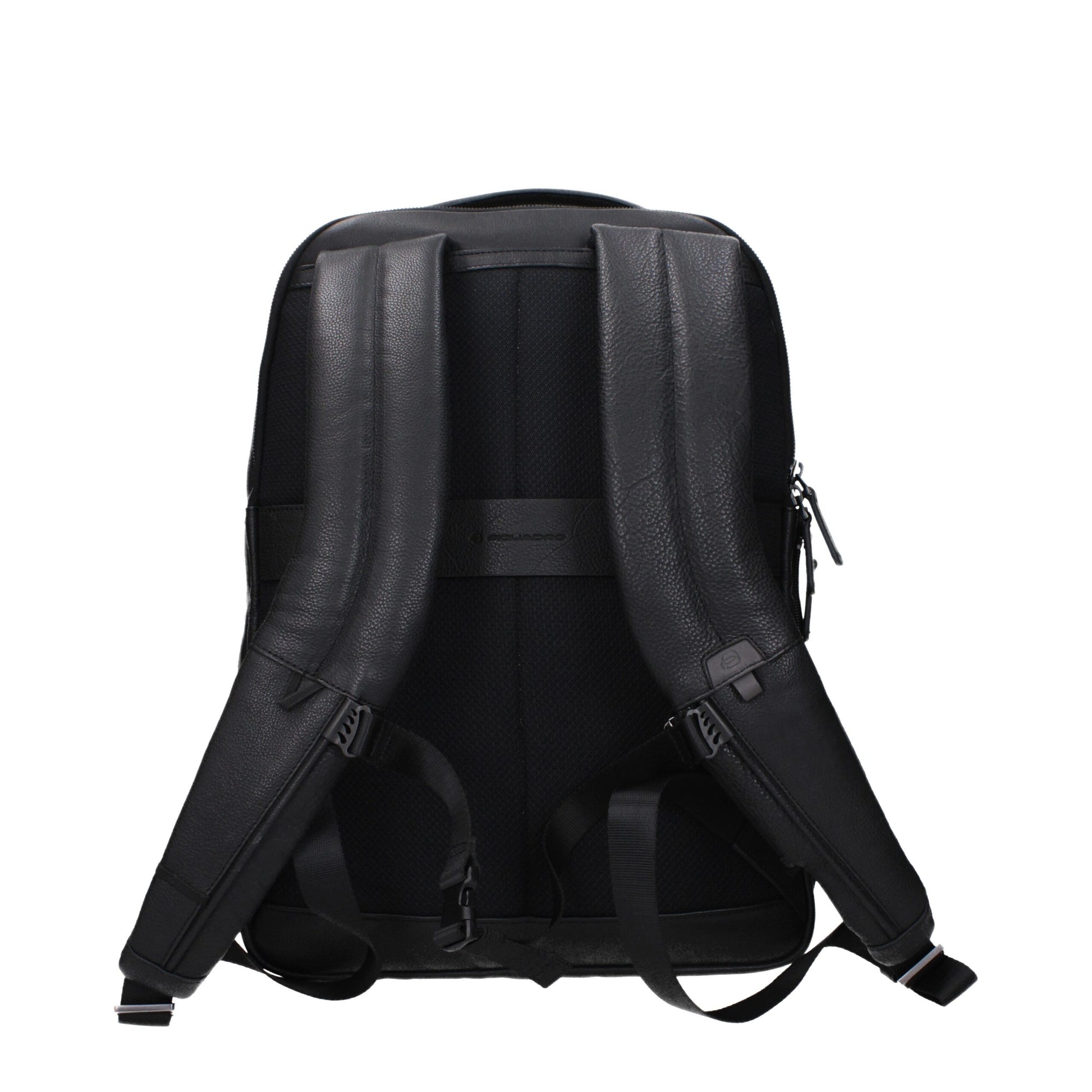 Piquadro Black Leather Backpack