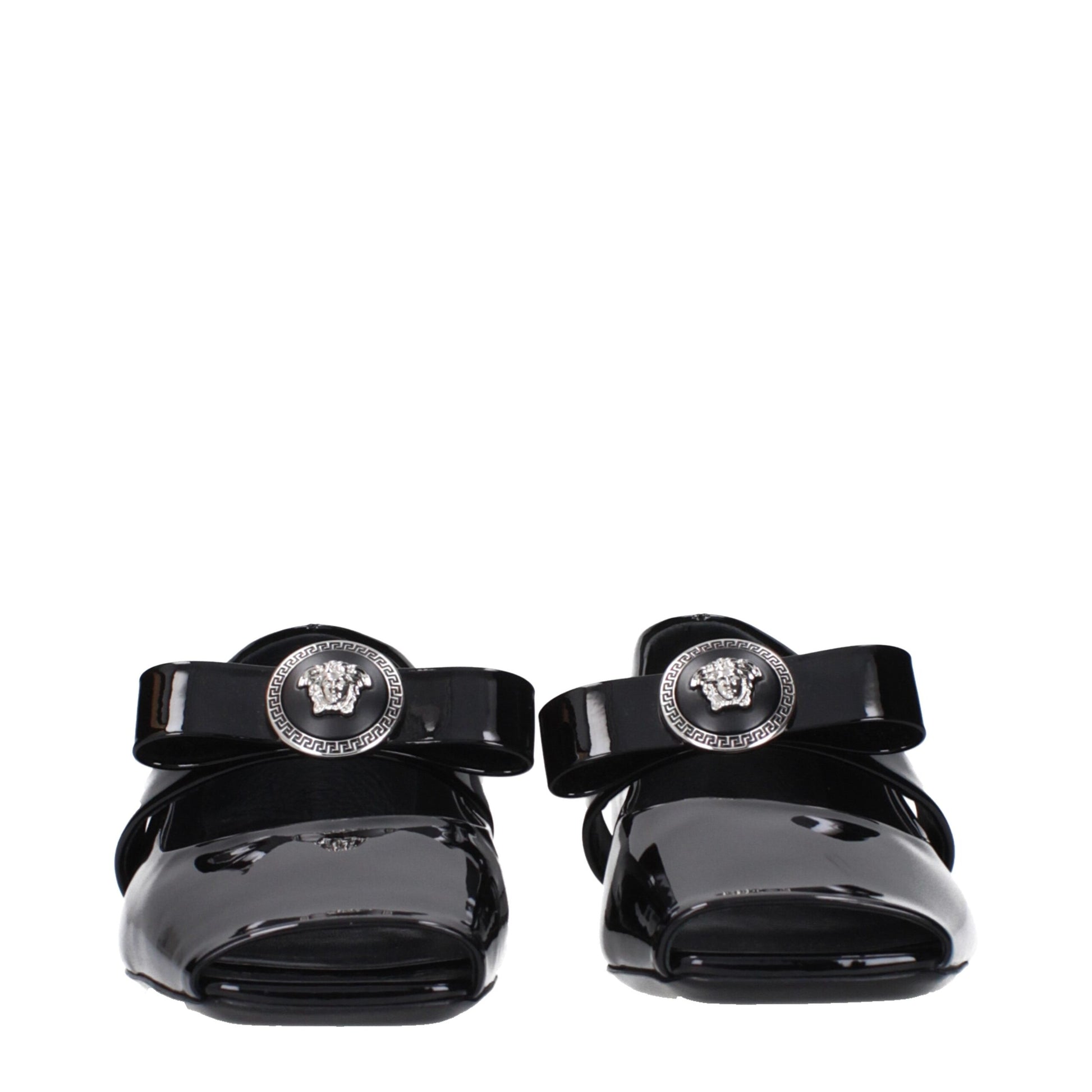 Black Leather Ballet Flats