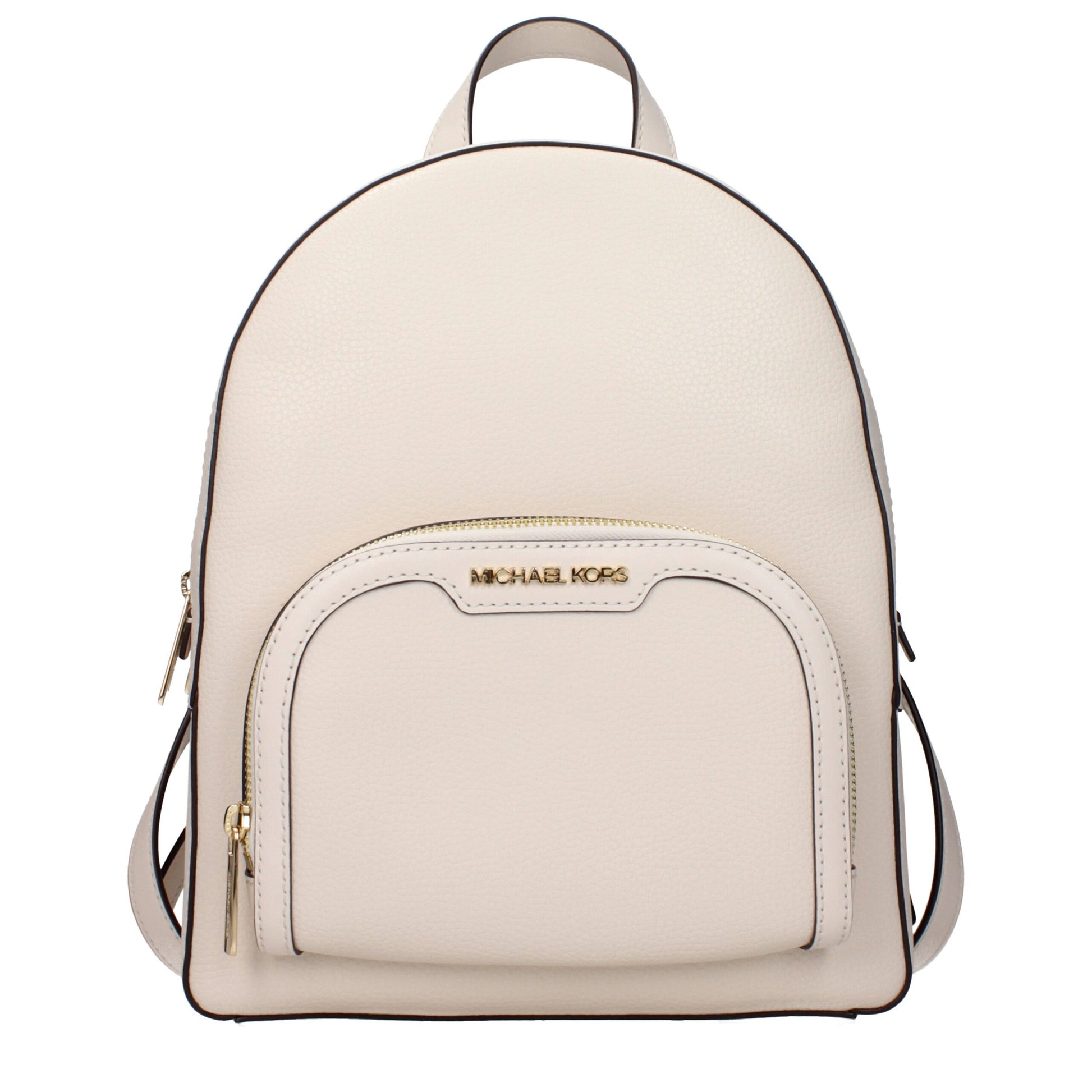 Beige Leather Backpacks