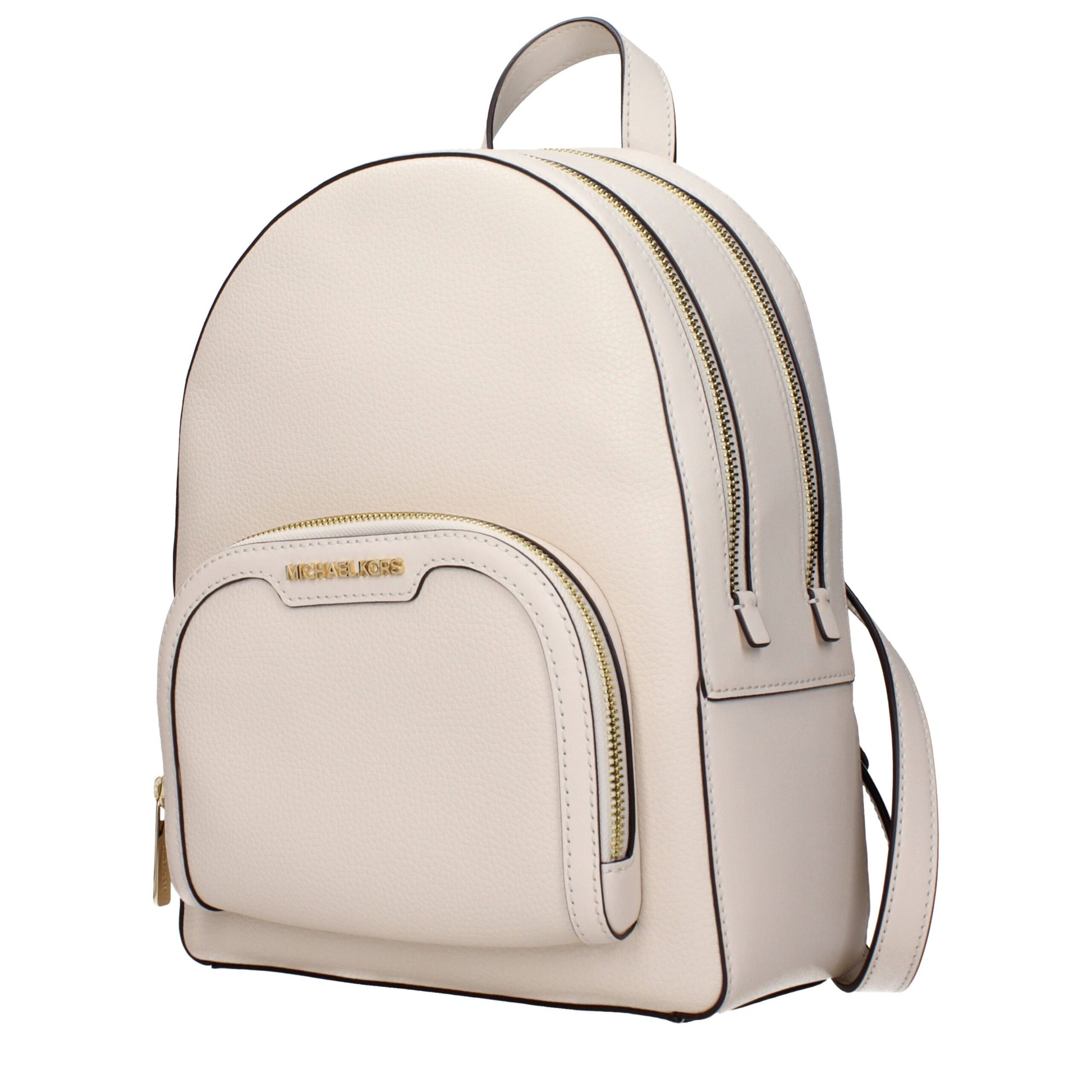 Beige Leather Backpacks