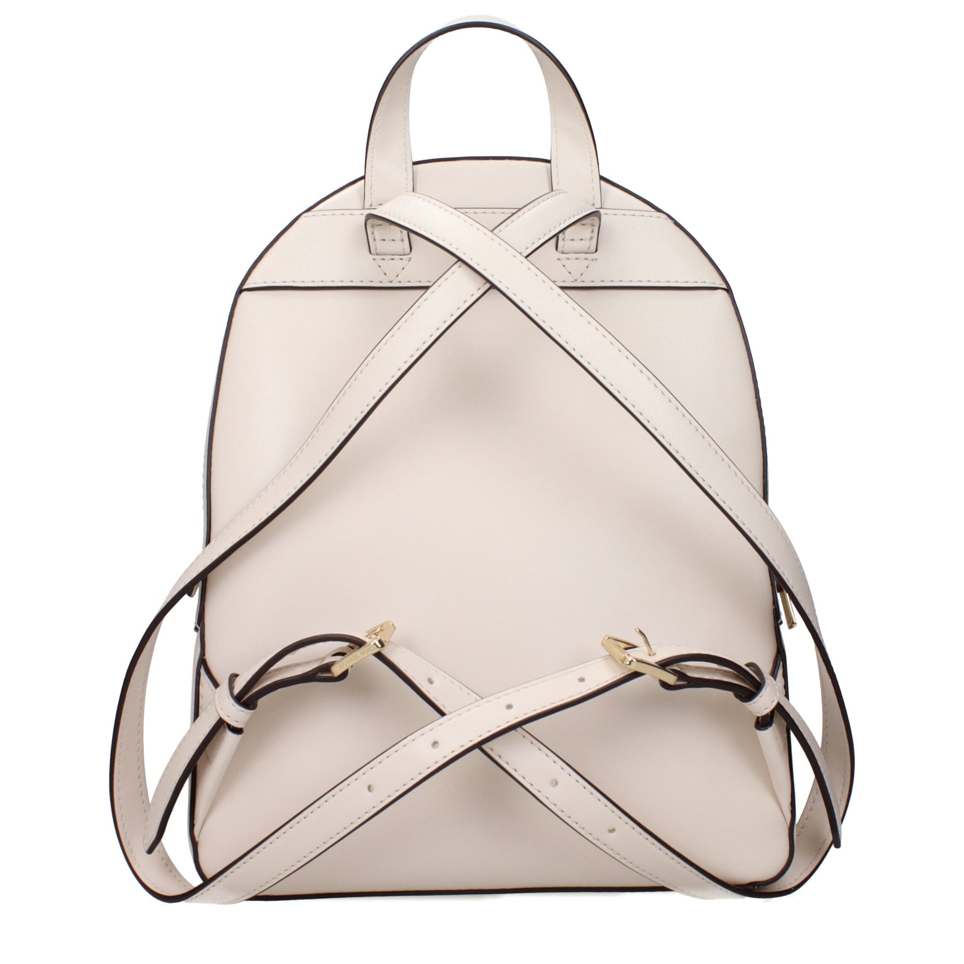 Beige Leather Backpacks