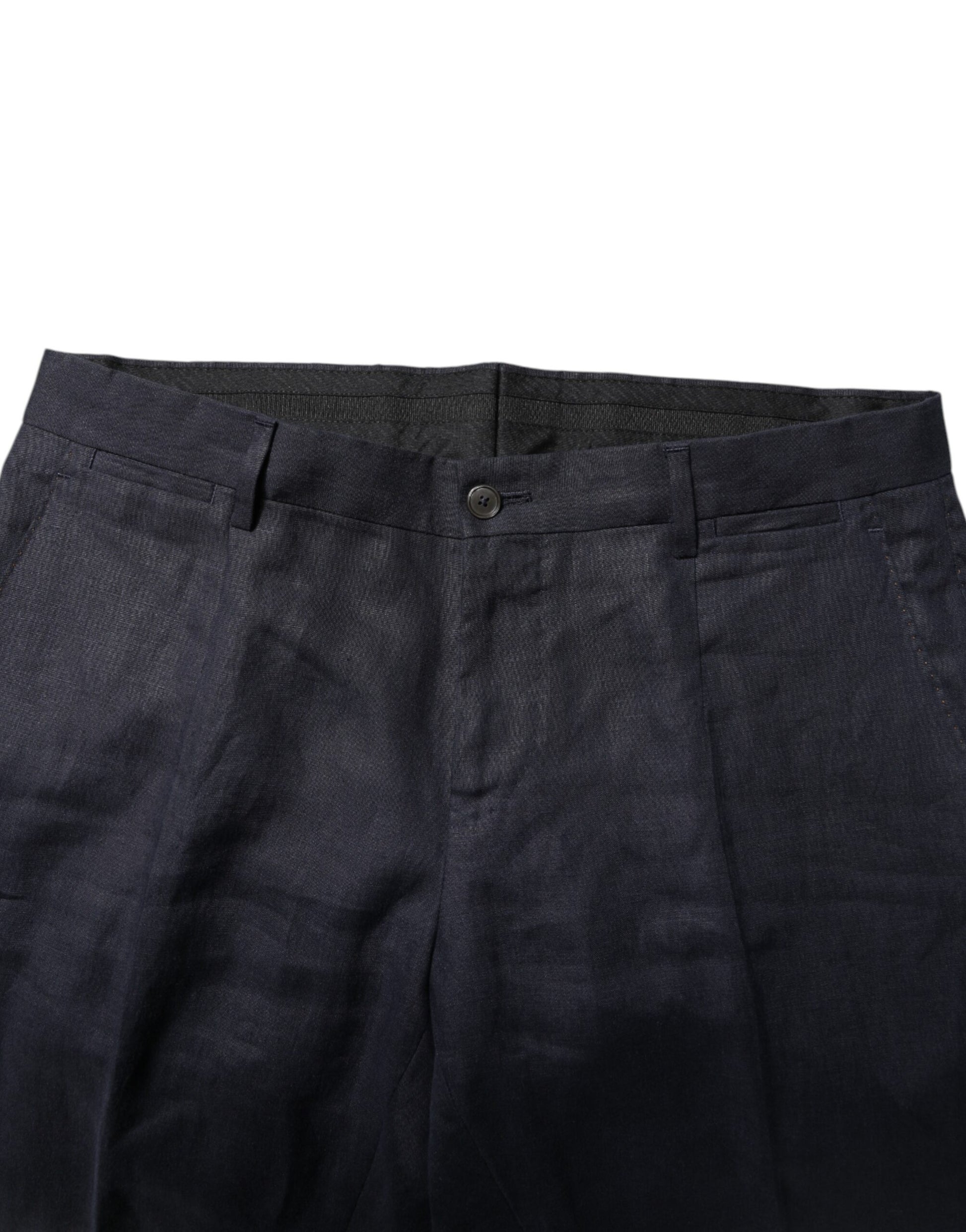 Dolce & Gabbana Dark Blue Double Breasted 2 Piece Suit