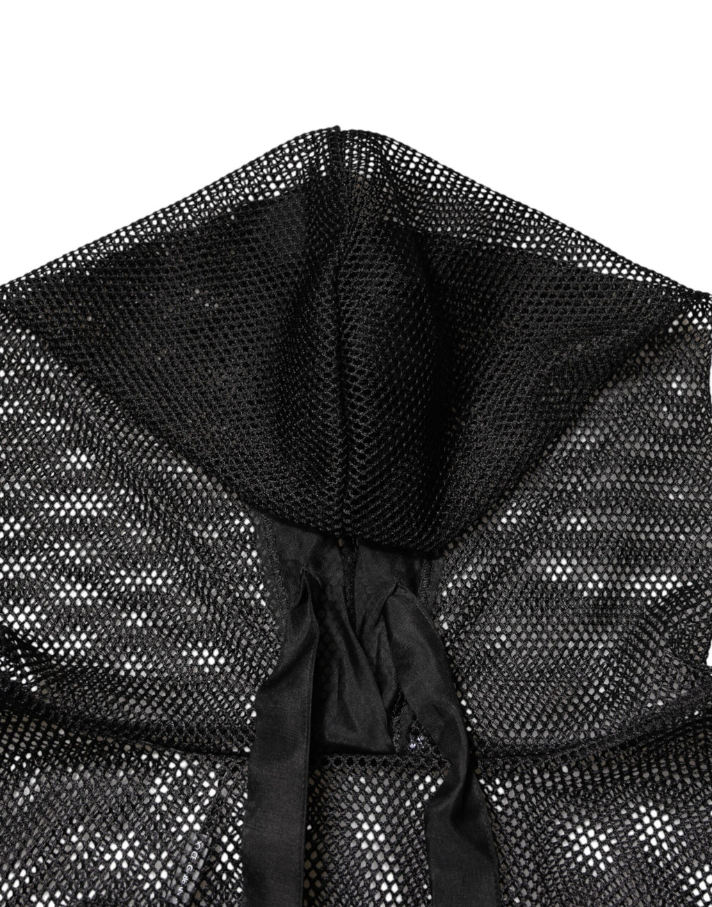 Dolce & Gabbana Black See Through Hooded Pullover Sweater