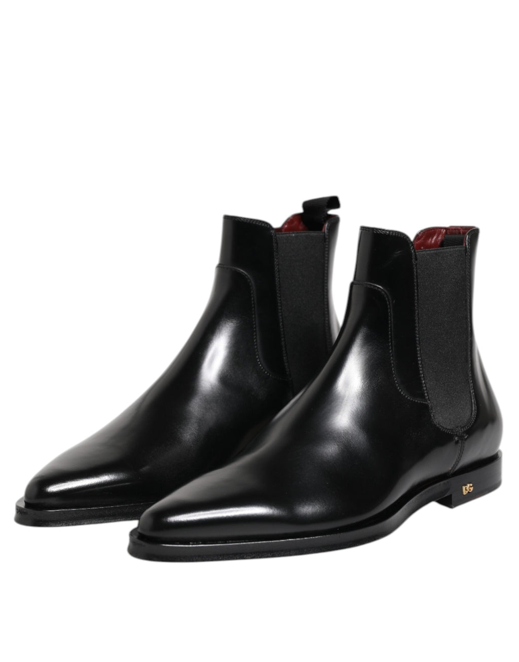 Black Leather MILLENIALS Mid Calf Boots Shoes