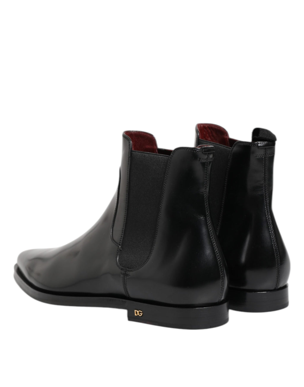 Black Leather MILLENIALS Mid Calf Boots Shoes