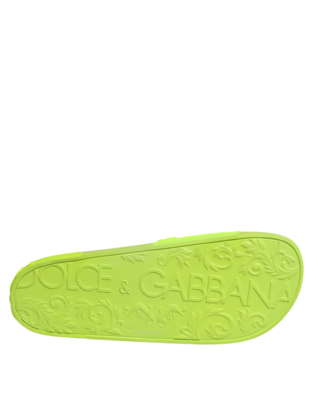 Green Rubber Slides Sandals Beachwear Shoes