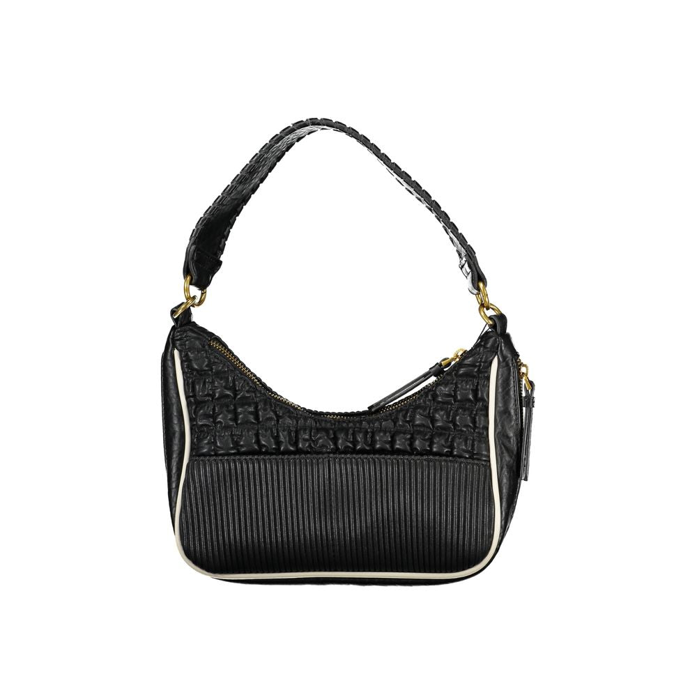 Schwarze Handtasche aus Polyethylen