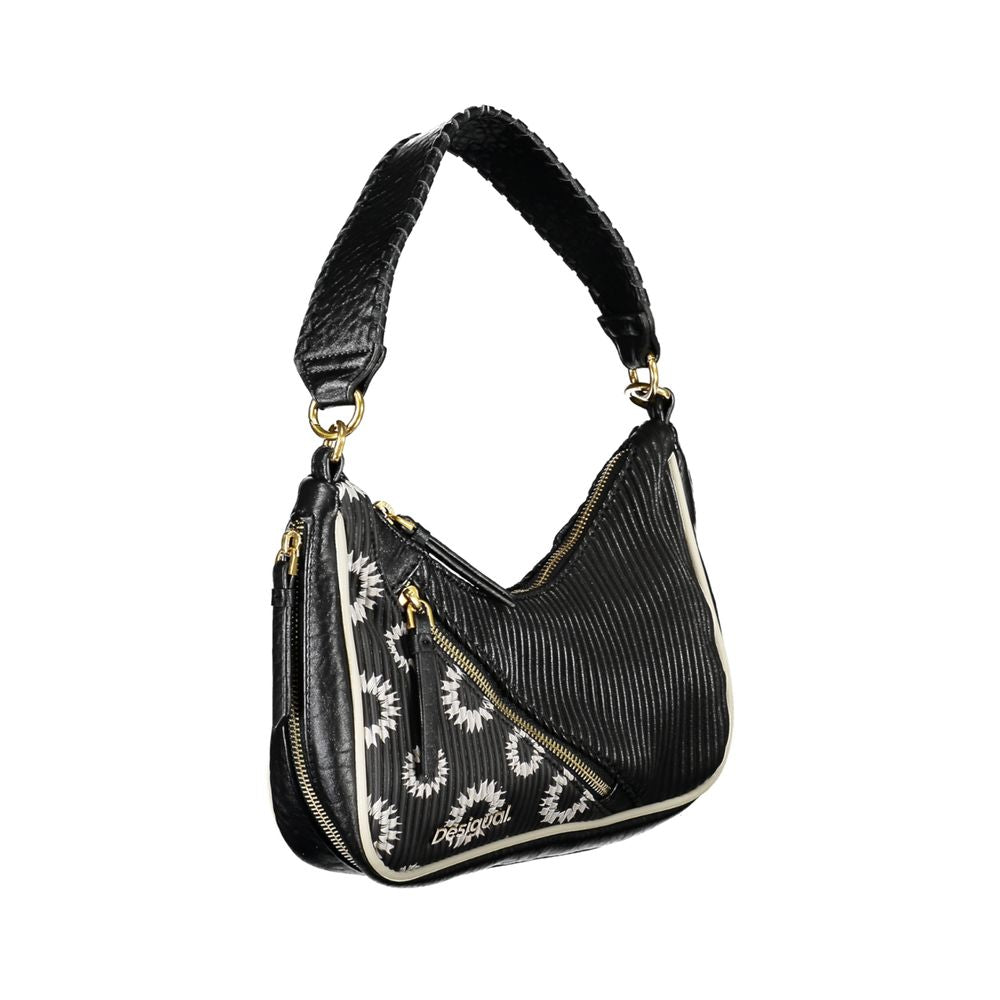 Schwarze Handtasche aus Polyethylen