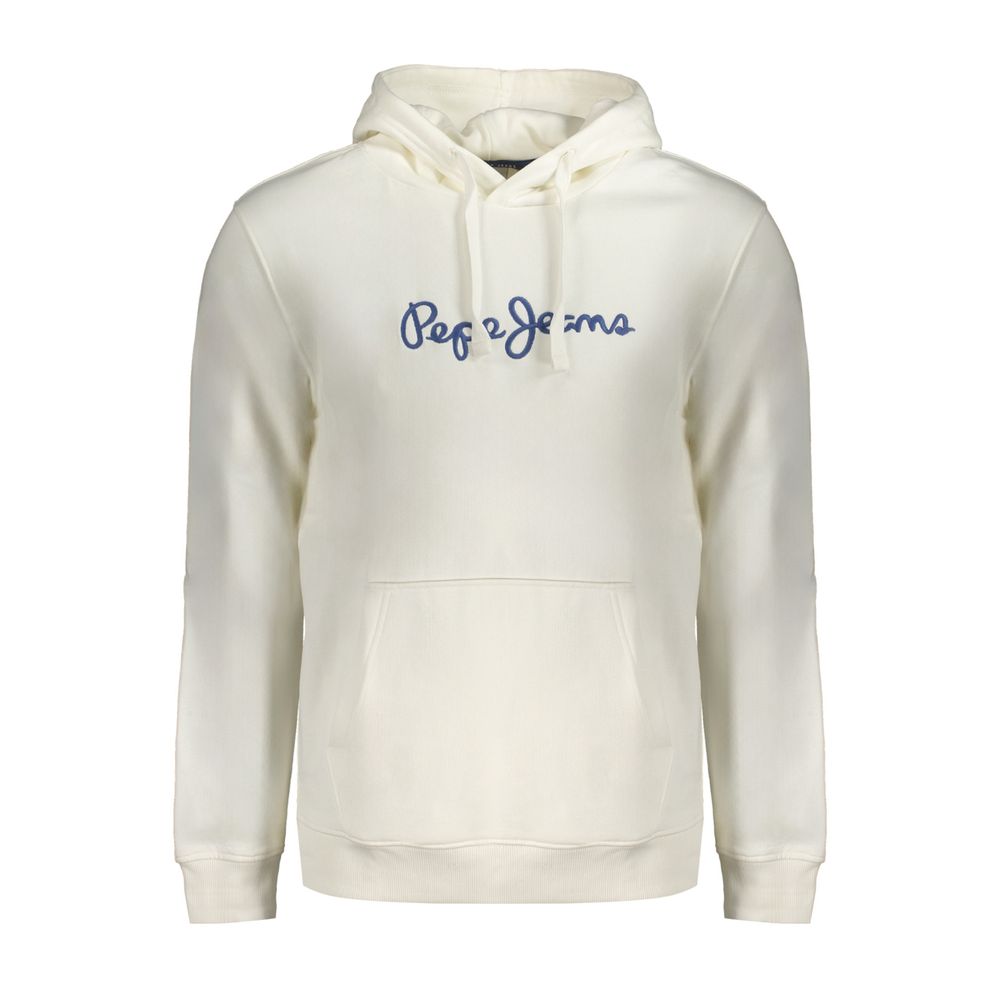 Weißer Baumwollpullover