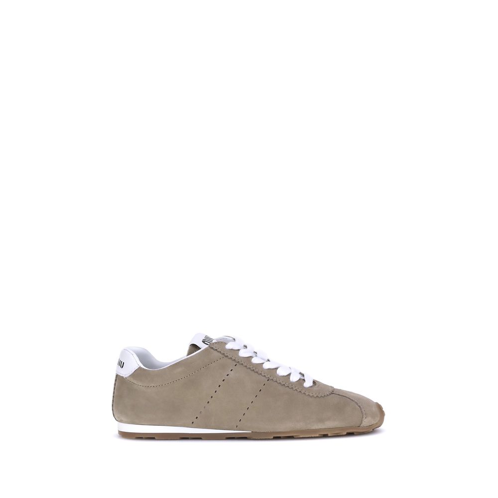 Sneakers aus Wildleder mit Federn