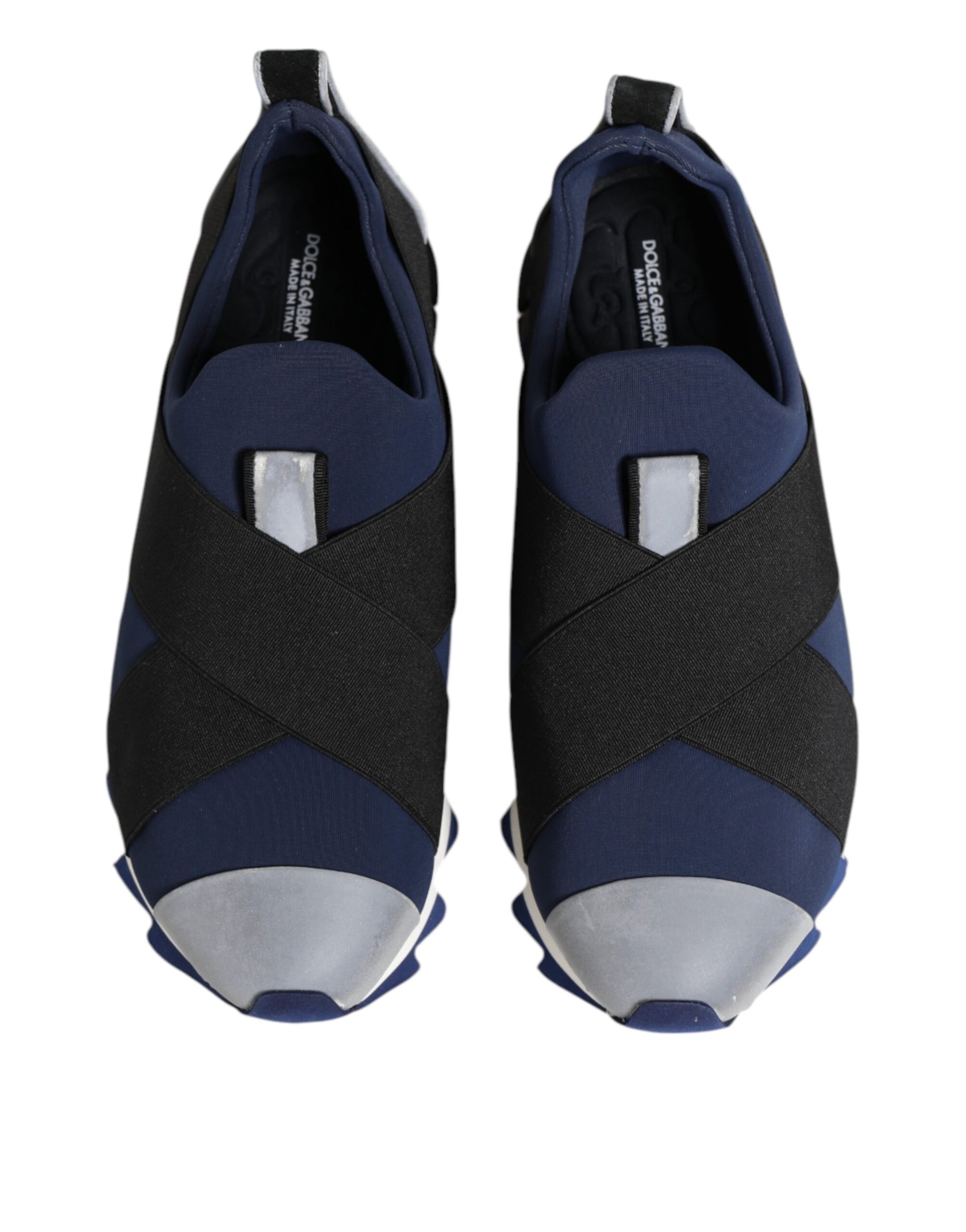 Blau Schwarz Slip On Low Top Herren Sneakers Schuhe