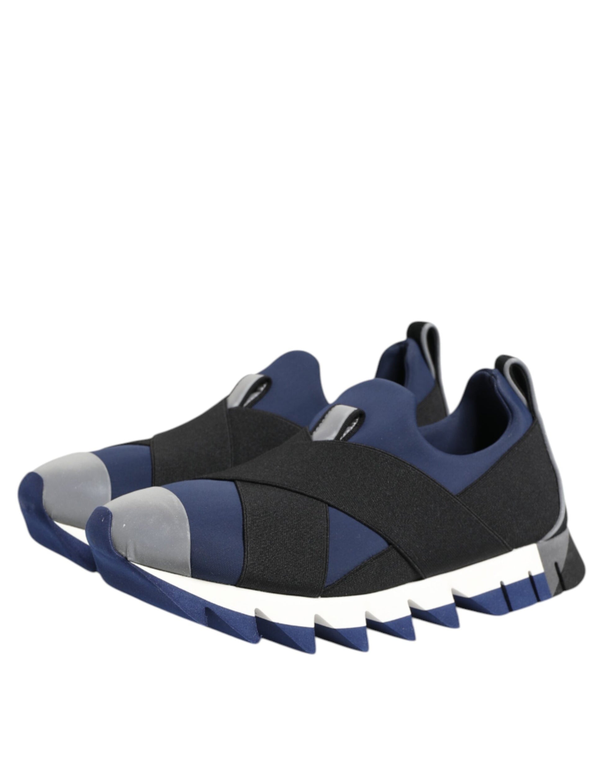 Blau Schwarz Slip On Low Top Herren Sneakers Schuhe