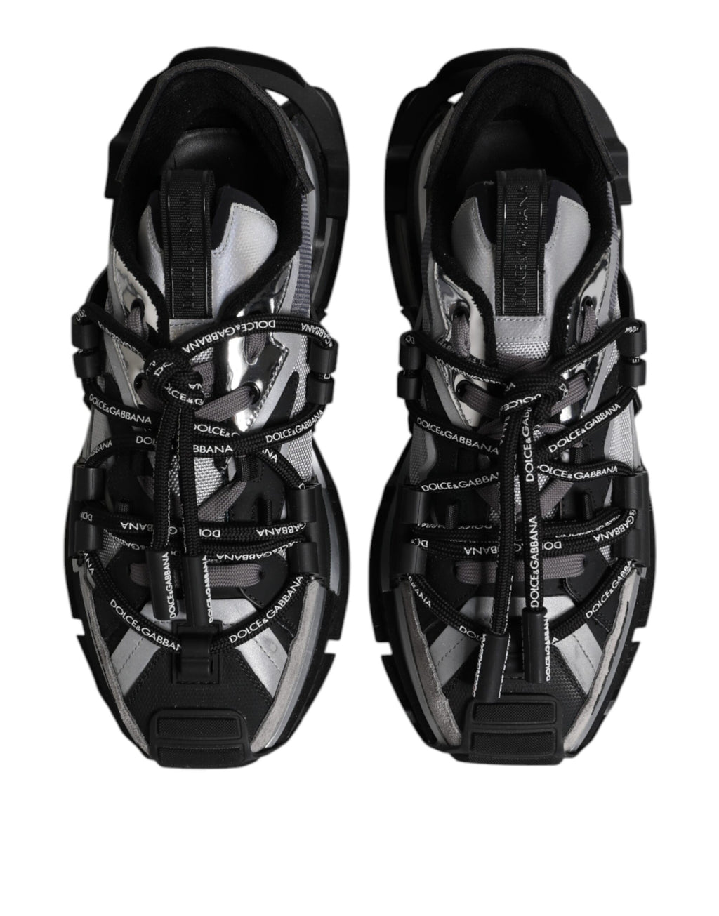 Mehrfarbige Space Sneakers mit Einsätzen