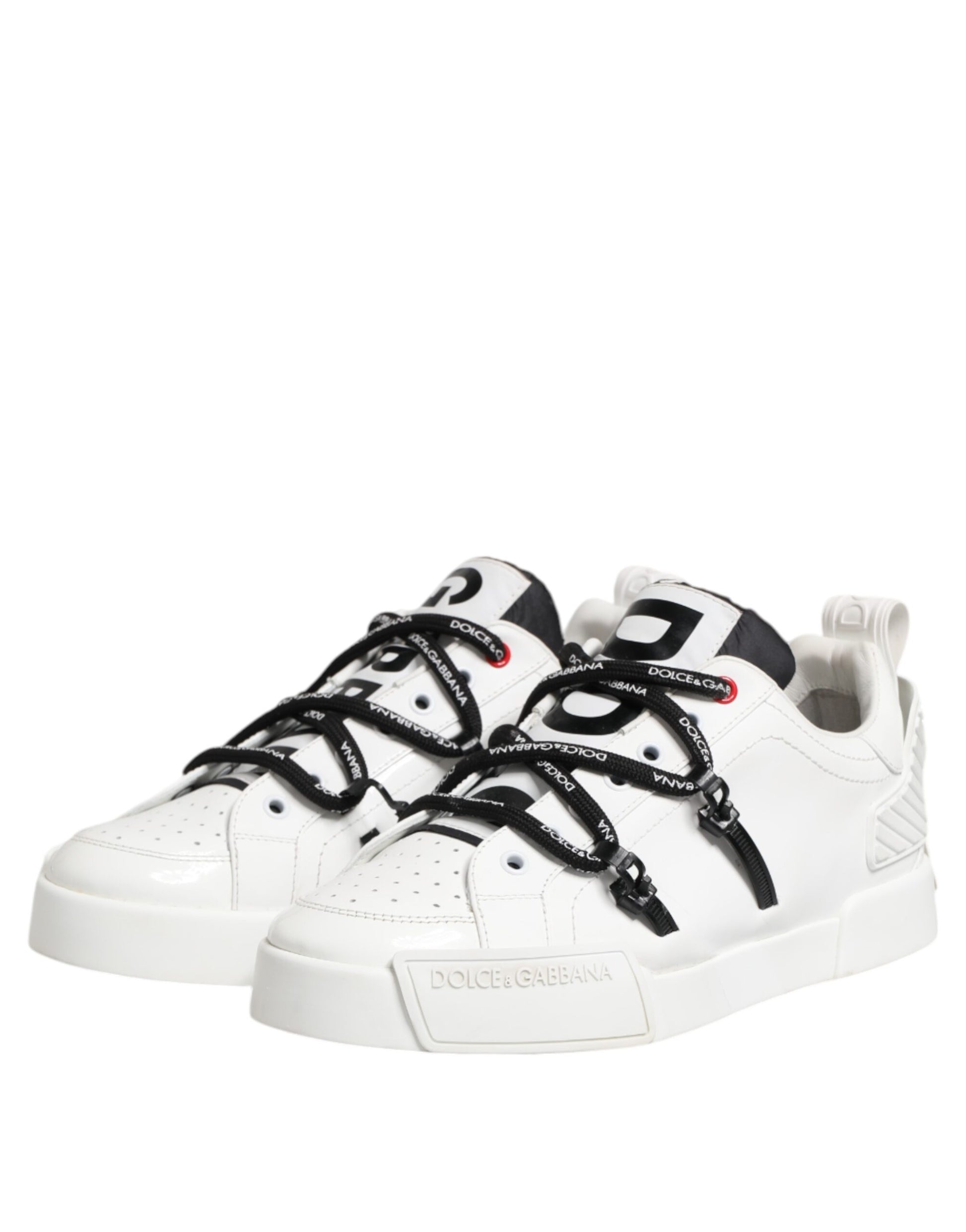 Weiße Lederschnürschuhe für Herren