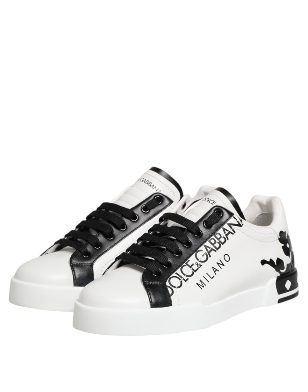 White Black Crown Low Top Men Sneakers Shoes