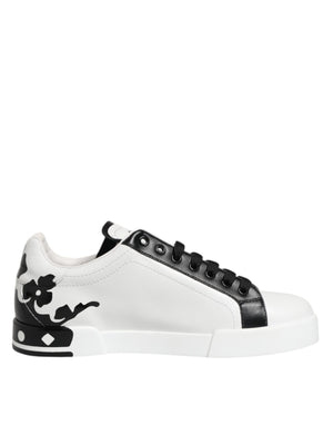 White Black Crown Low Top Men Sneakers Shoes