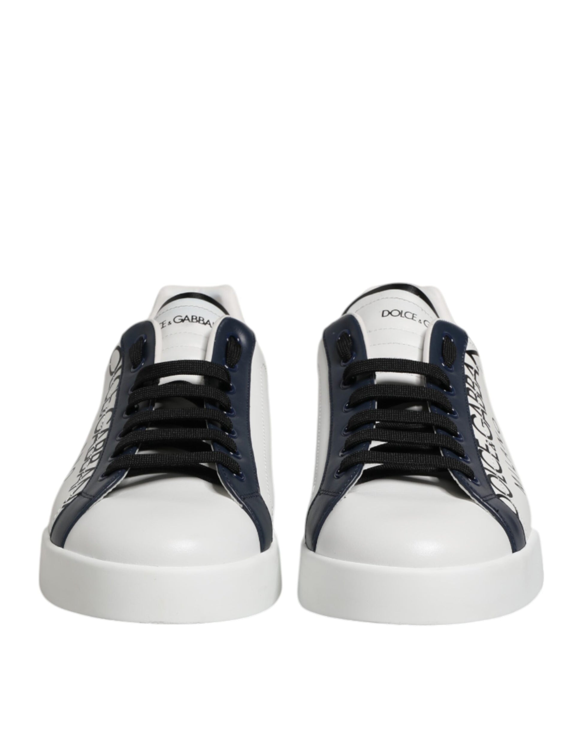 Weiß Blau Krone Low Top Sneakers Schuhe