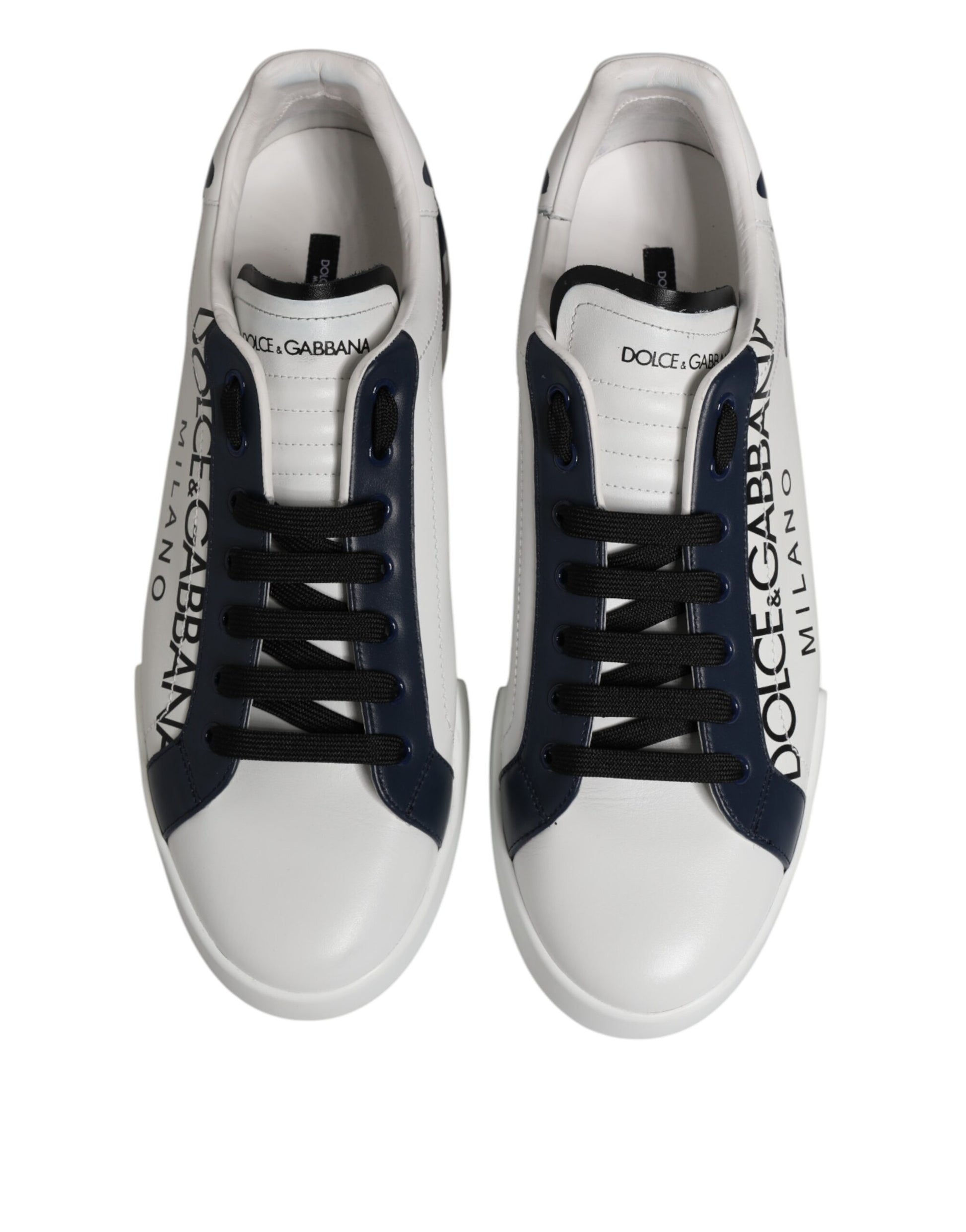 Weiß Blau Krone Low Top Sneakers Schuhe