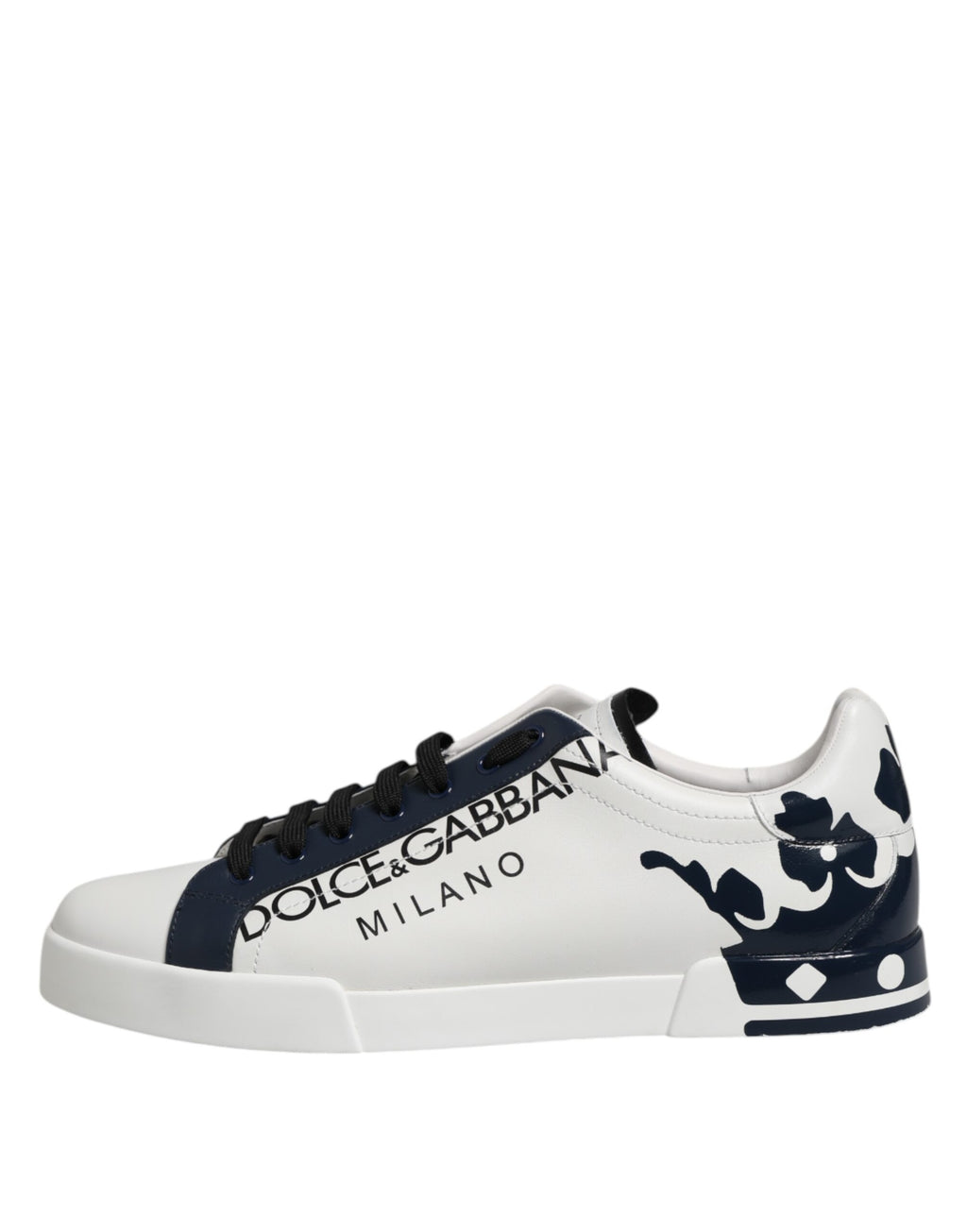 Weiß Blau Krone Low Top Sneakers Schuhe