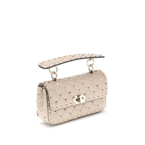 Kleine Rockstud Spike-Handtasche aus Leder