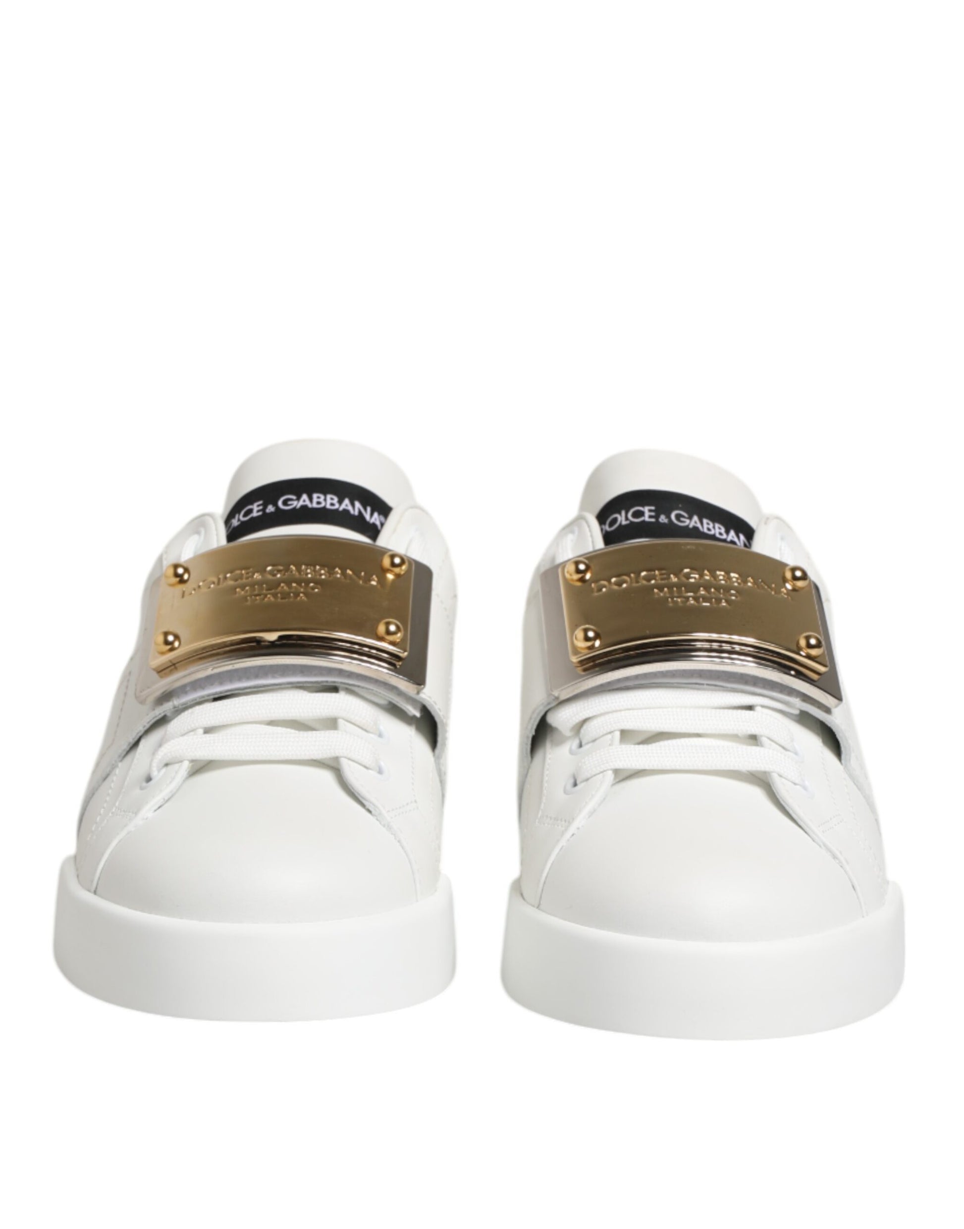 White Logo Plaque Low Top Men Sneakers Shoes