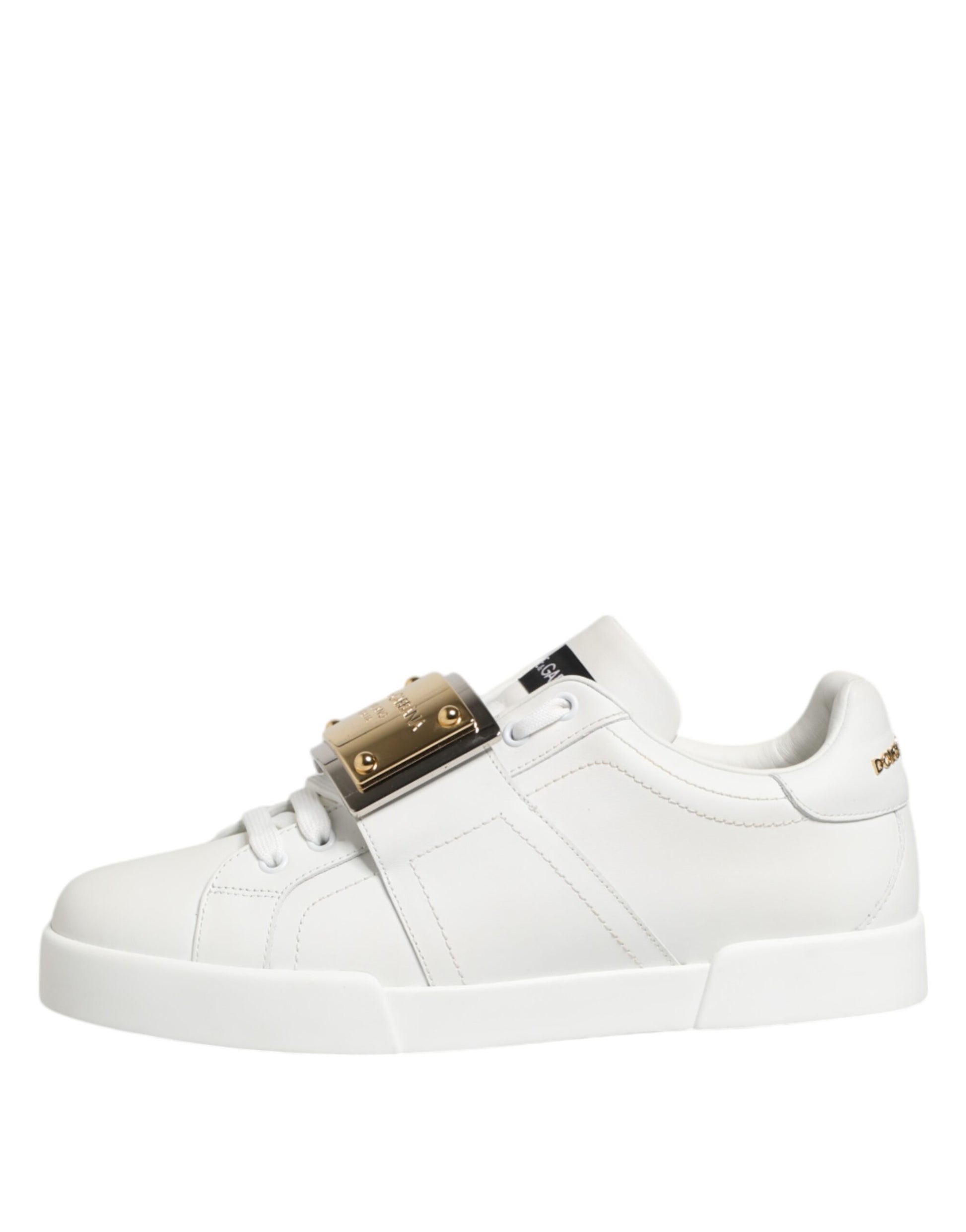 White Logo Plaque Low Top Men Sneakers Shoes