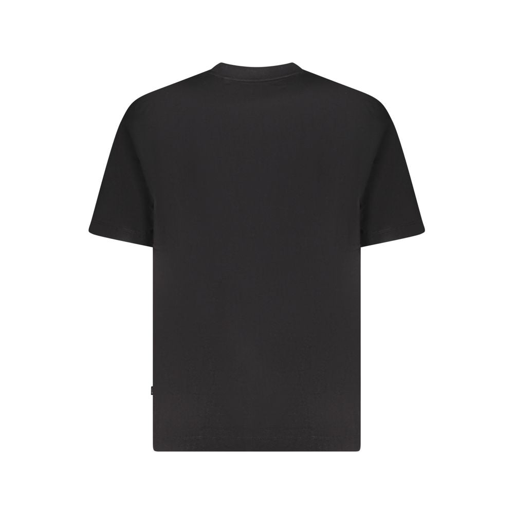 Schwarzes Oversize-T-Shirt aus Baumwolle für Herren
