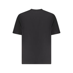Black Cotton Men T-Shirt