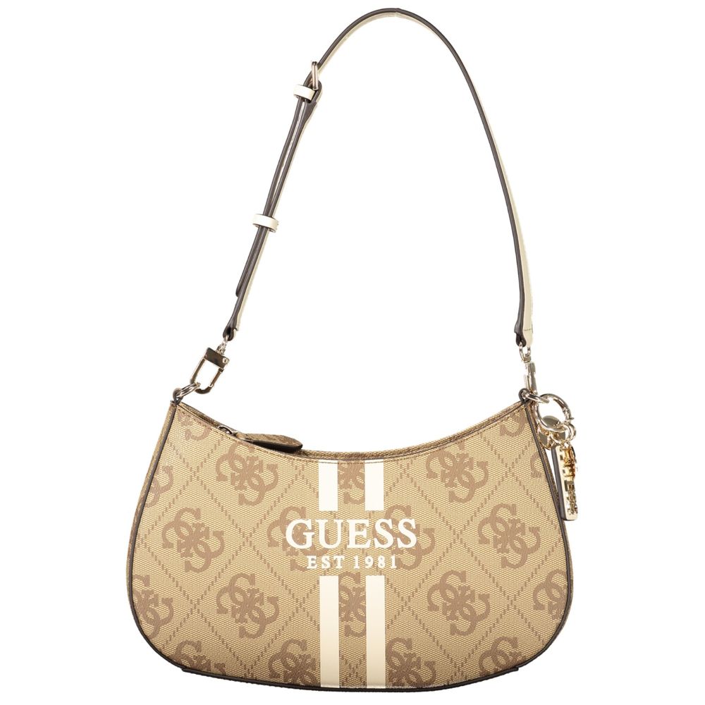 Beige Polyethylen Damen Handtasche
