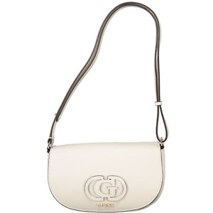 White Polyethylene Women Handbag