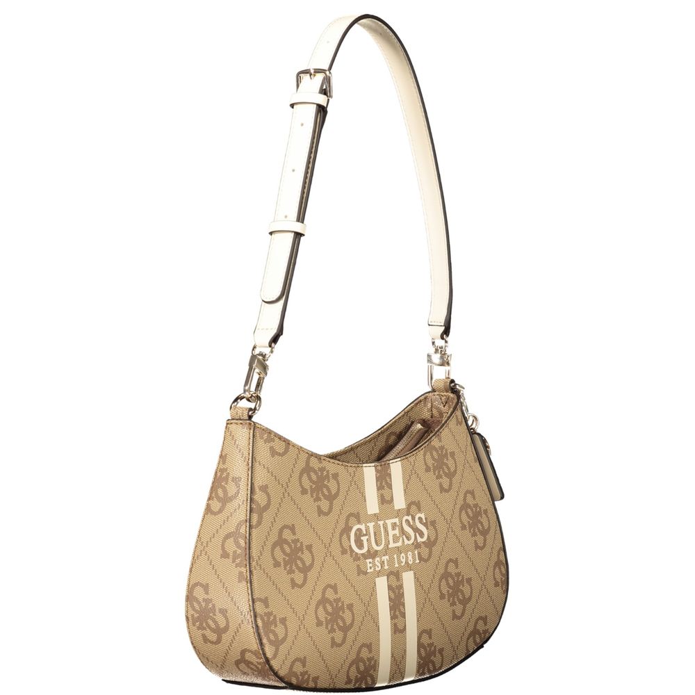 Beige Polyethylen Damen Handtasche