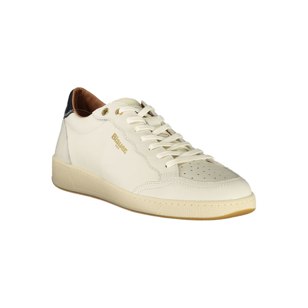 Weiße Leder Herren Sneaker