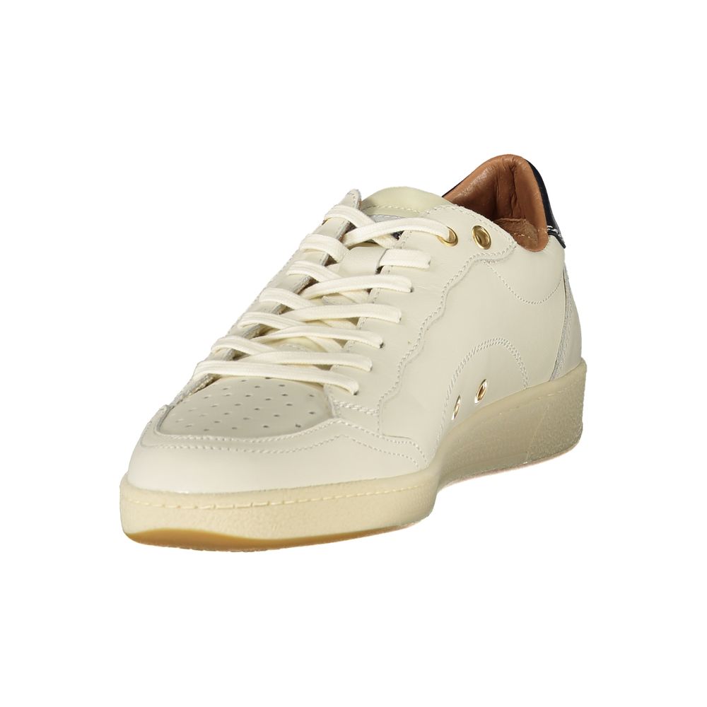 Weiße Leder Herren Sneaker