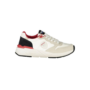 White Polyester Men Sneaker
