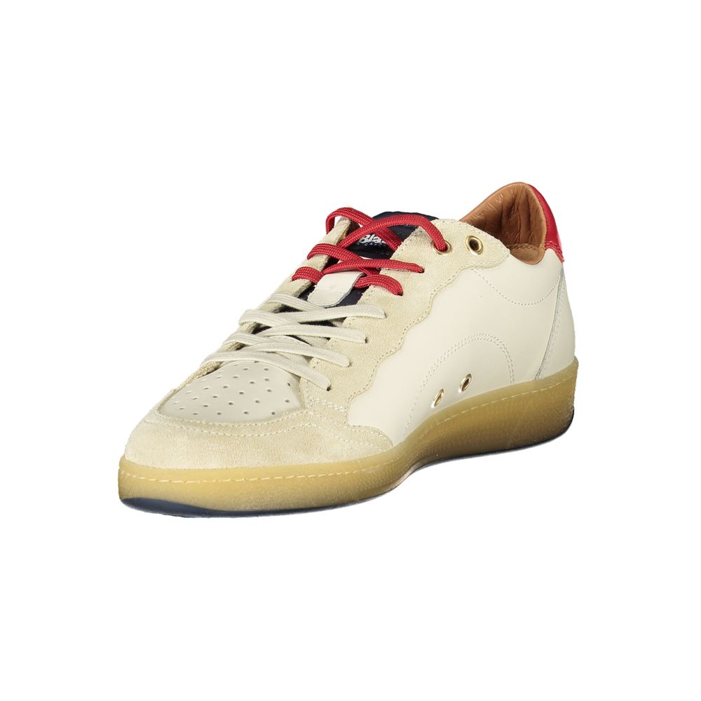 Weiße Leder Herren Sneaker