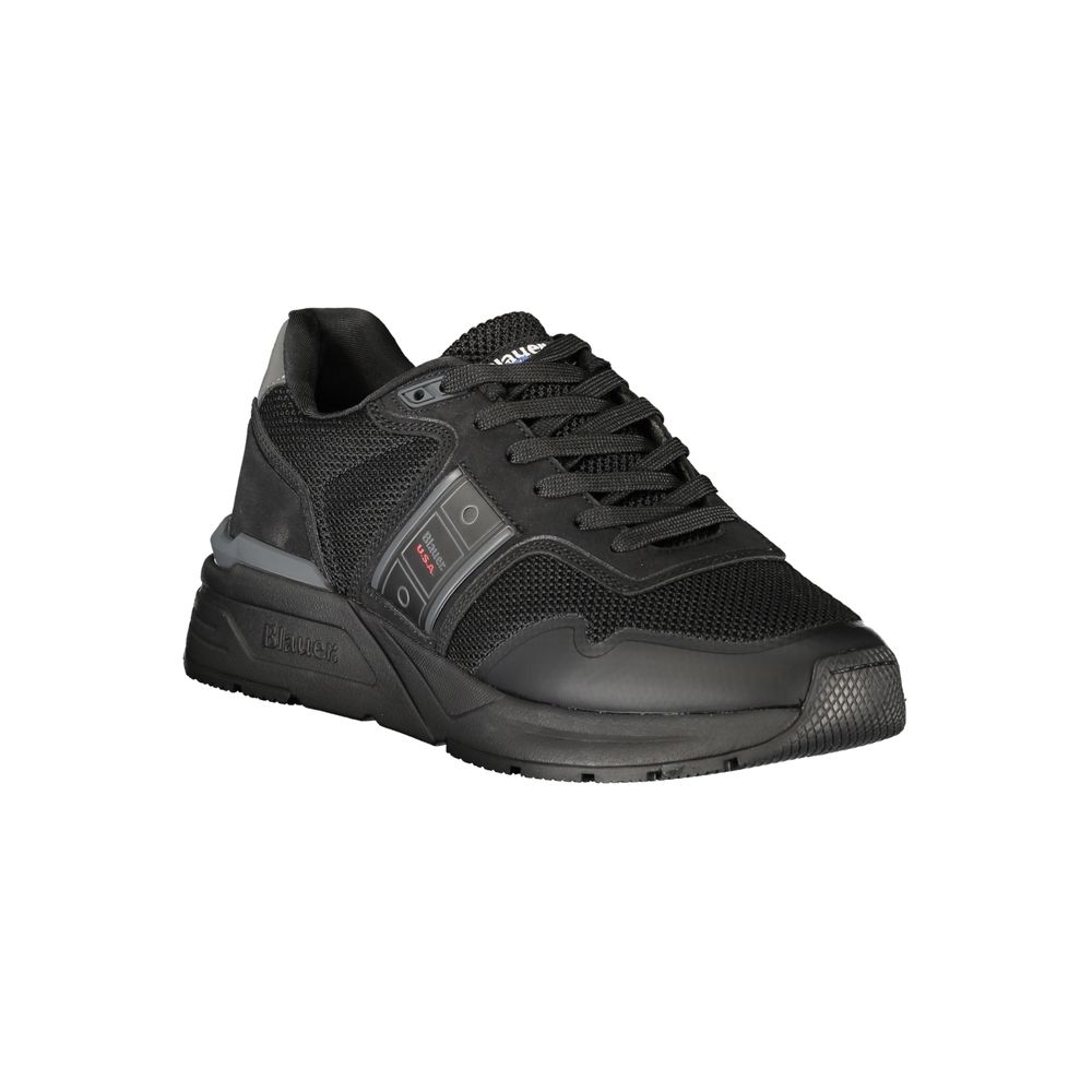 Schwarzer Polyester-Herren-Sneaker