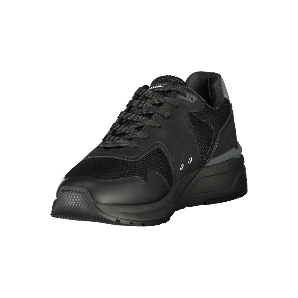 Schwarzer Polyester-Herren-Sneaker