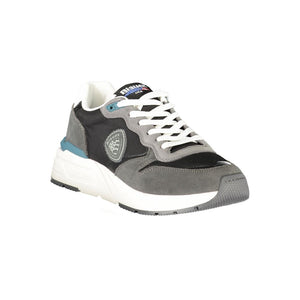 Black Leather Men Sneaker
