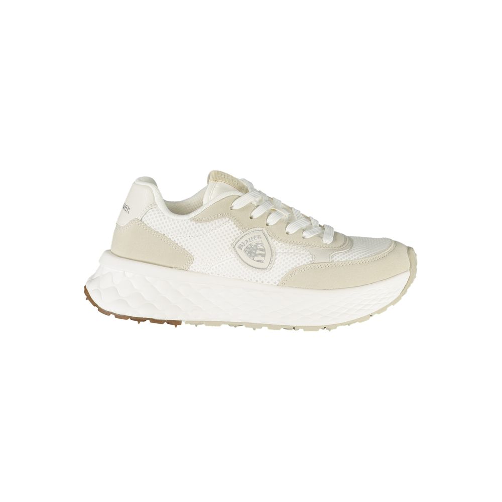 Weiße Polyester Damen Sneaker
