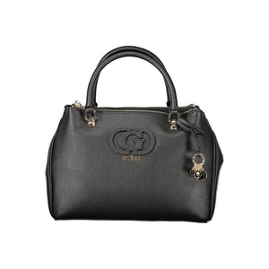 Black Polyethylene Women Handbag