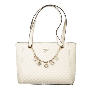 Weiße Damenhandtasche aus Polyethylen