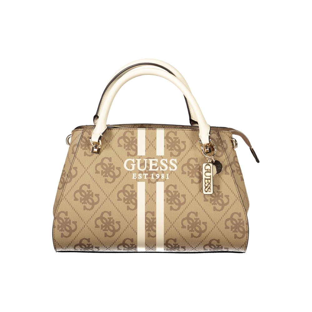 Beige Polyethylen Damen Handtasche