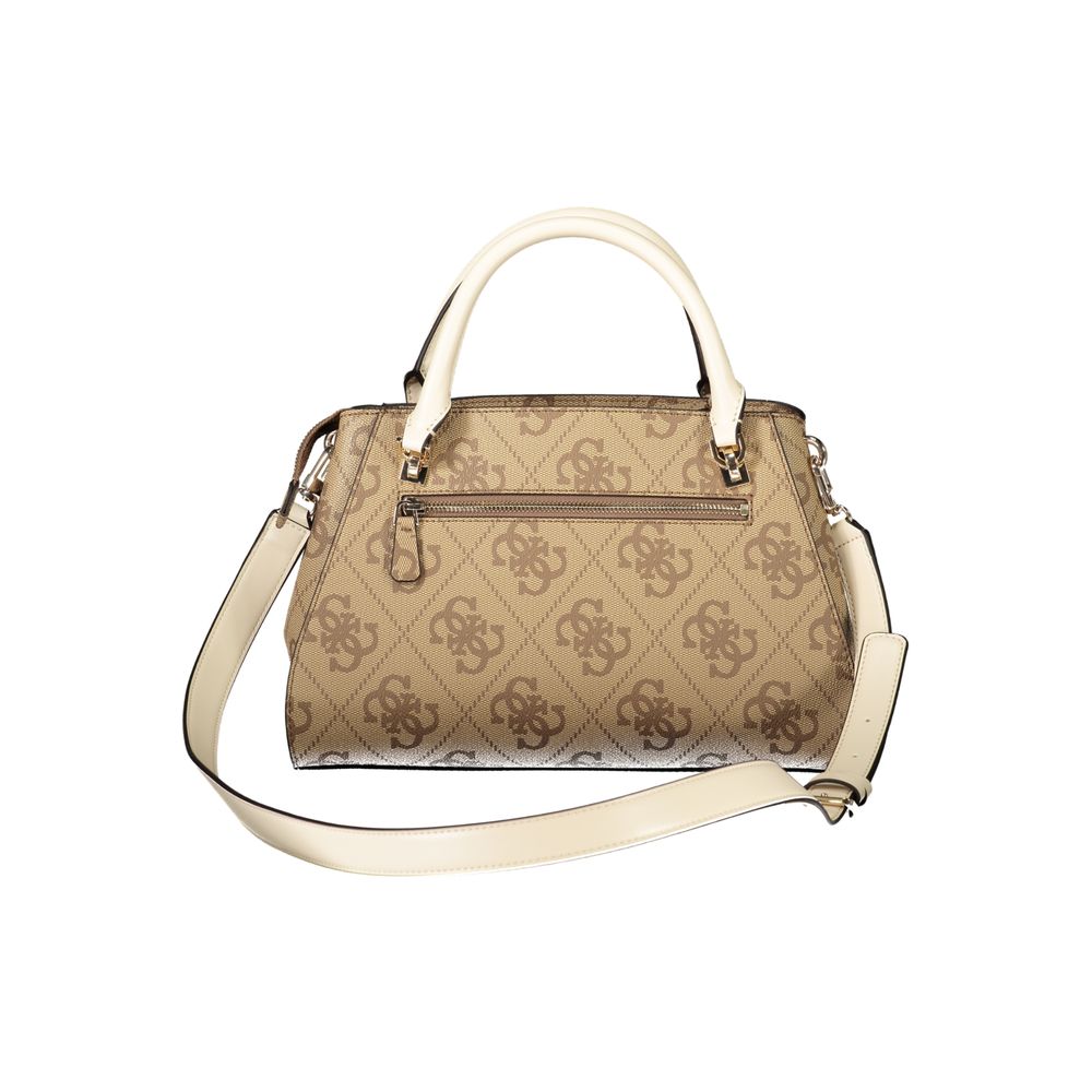 Beige Polyethylen Damen Handtasche