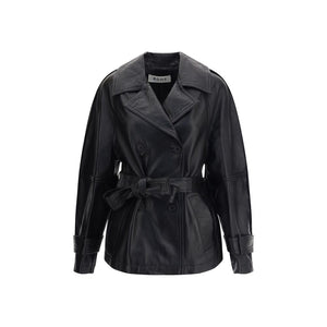 Double-breasted leather Jacket